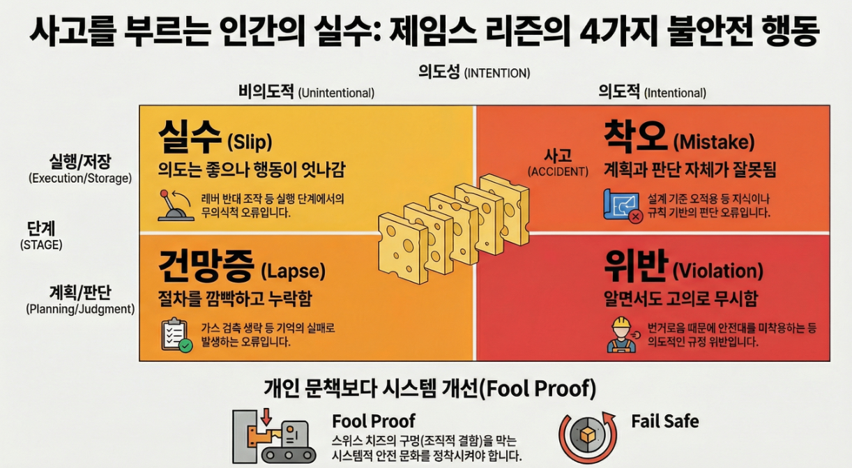 제임스리즌 불안전 행동