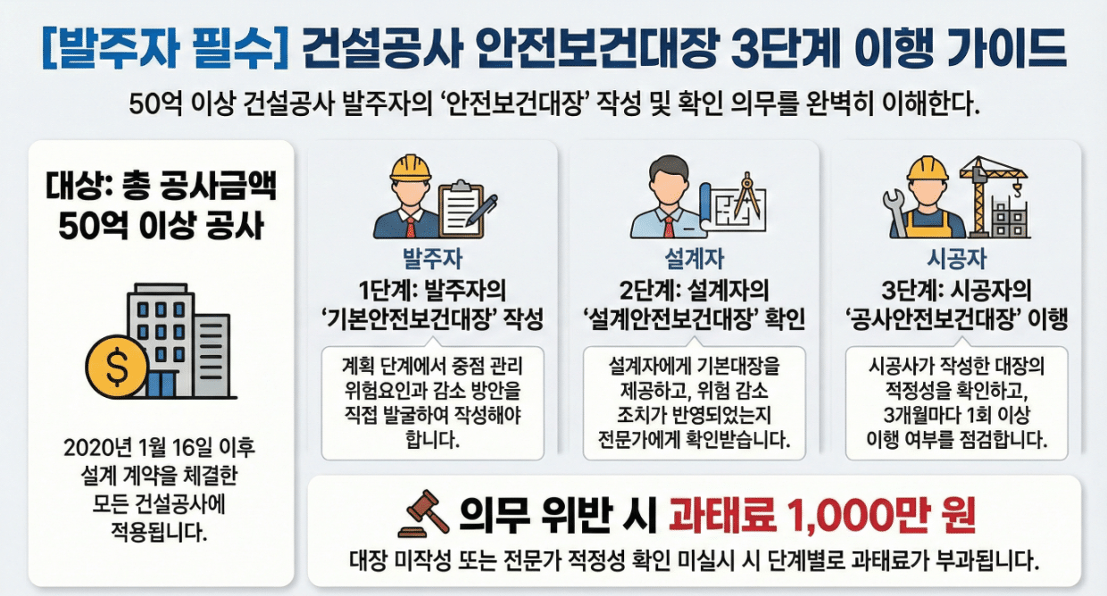 건설안전기술사 산업안전보건법 안전관리자 선임기준 공사금액별 인원 업무 지도조언
