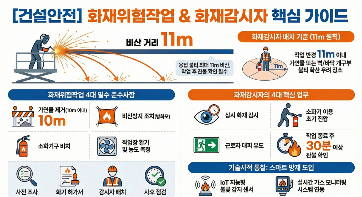 화재위험작업 준수사항 및 화재감시자 핵심업무