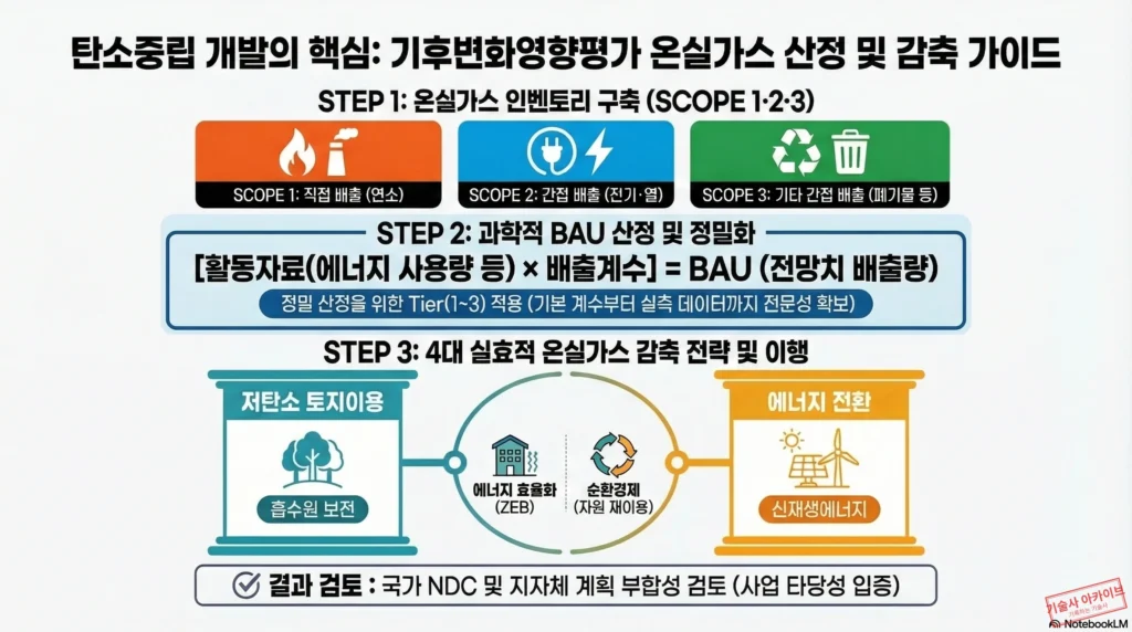 탄소중립 온실가스 산정 감축 가이드 인포그래픽